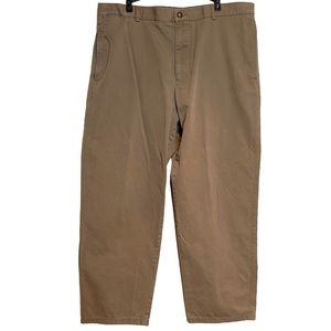 Lacoste Flat Front Chinos Dark Khaki sz 40